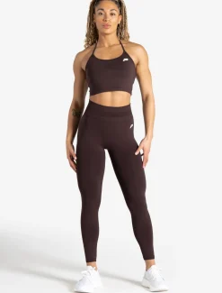 Scrunch Seamless Built-in Bra Tank Chocolate Plum