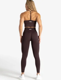 Scrunch Seamless Built-in Bra Tank Chocolate Plum