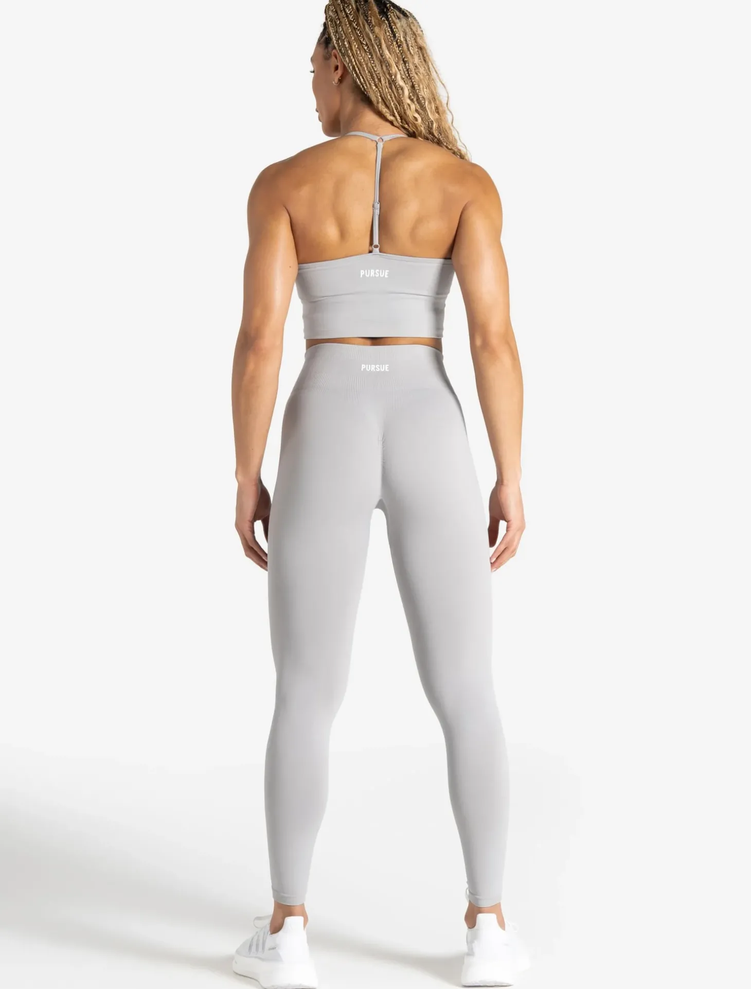 Scrunch Seamless Built-in Bra Tank Grey