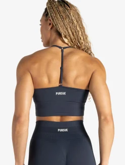 Scrunch Seamless Built-in Bra Tank Midnight Blue