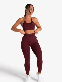 Scrunch Seamless Leggings Dark Cherry