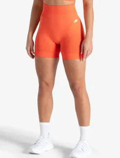 Scrunch Seamless Shorts Bright Coral