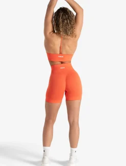 Scrunch Seamless Shorts Bright Coral