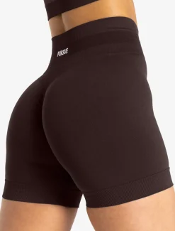 Scrunch Seamless Shorts Chocolate Plum