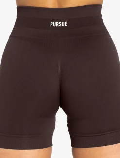 Scrunch Seamless Shorts Chocolate Plum