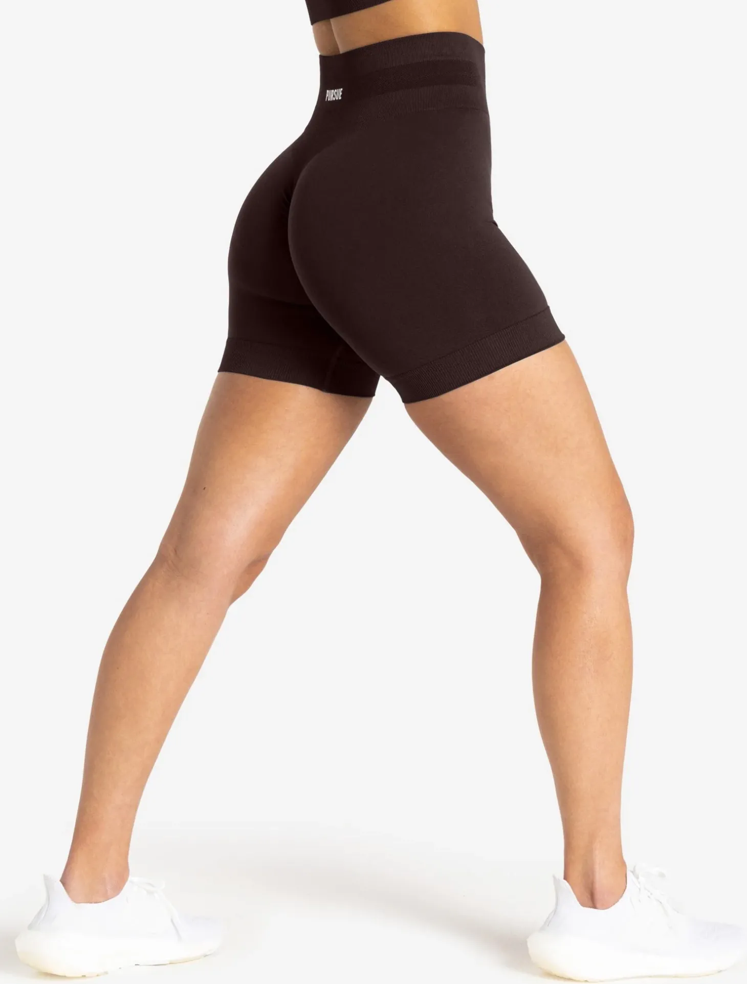 Scrunch Seamless Shorts Chocolate Plum