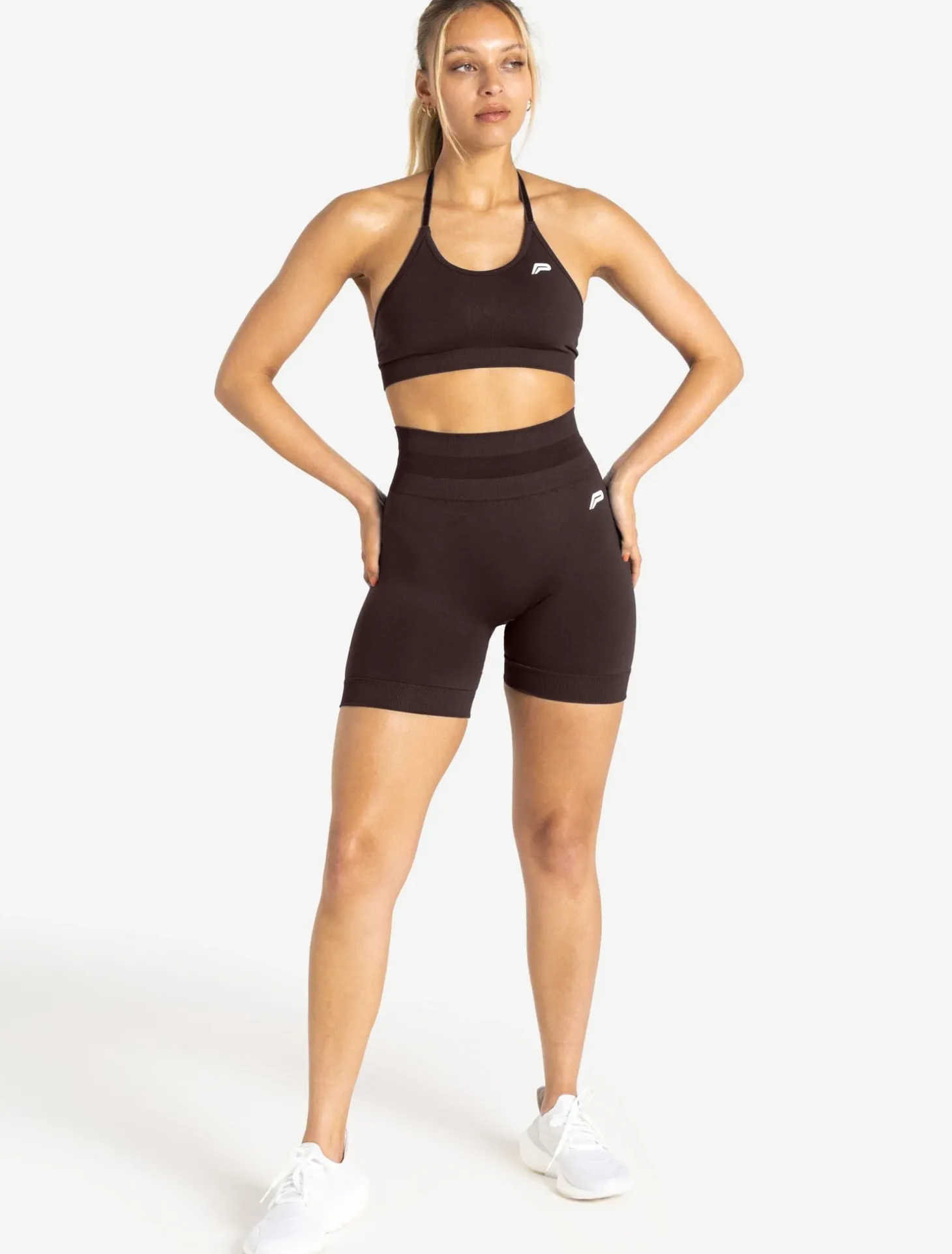 Scrunch Seamless Shorts Chocolate Plum