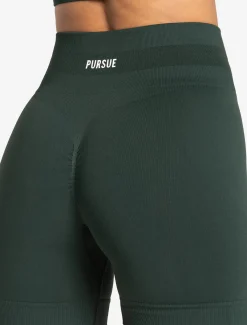 Scrunch Seamless Shorts Forest Green