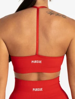 Scrunch Seamless Sports Bra Candy Red
