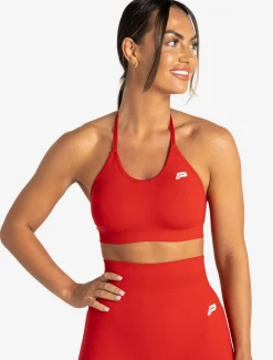 Scrunch Seamless Sports Bra Candy Red