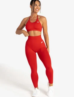 Scrunch Seamless Sports Bra Candy Red