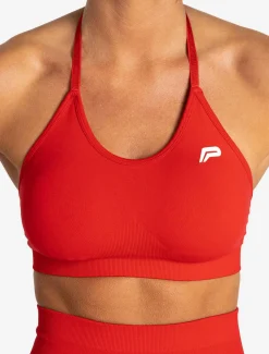 Scrunch Seamless Sports Bra Candy Red
