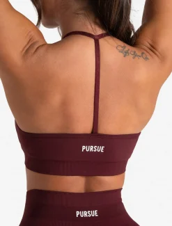 Scrunch Seamless Sports Bra Dark Cherry