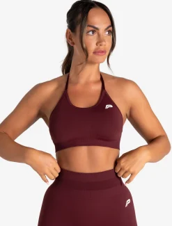 Scrunch Seamless Sports Bra Dark Cherry