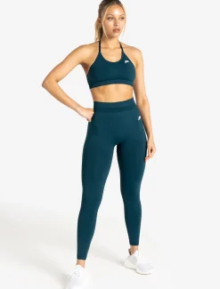 Scrunch Seamless Sports Bra Dark Teal