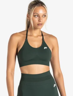 Scrunch Seamless Sports Bra Forest Green