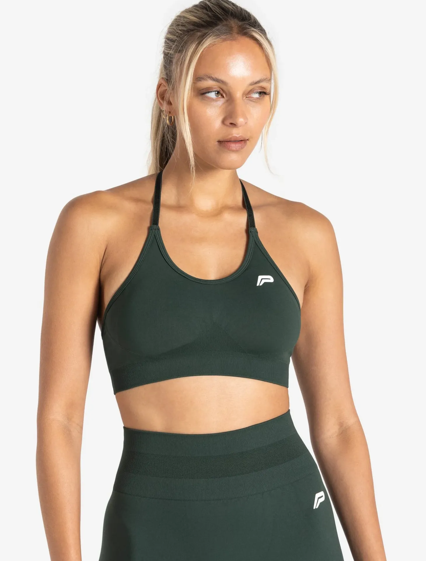 Scrunch Seamless Sports Bra Forest Green