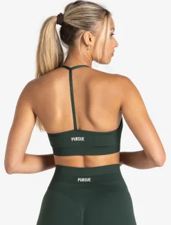 Scrunch Seamless Sports Bra Forest Green
