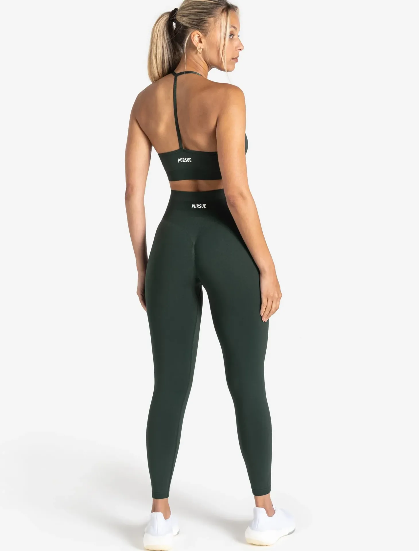 Scrunch Seamless Sports Bra Forest Green