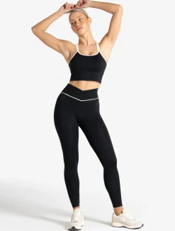 Sculpt Seamless Built-In Bra Tank Black/Marshmallow