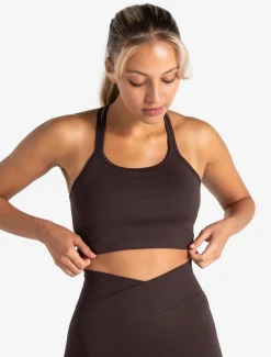Sculpt Seamless Built-In Bra Tank Espresso