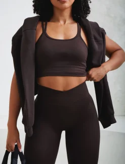 Sculpt Seamless Built-In Bra Tank Espresso