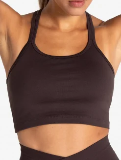 Sculpt Seamless Built-In Bra Tank Espresso