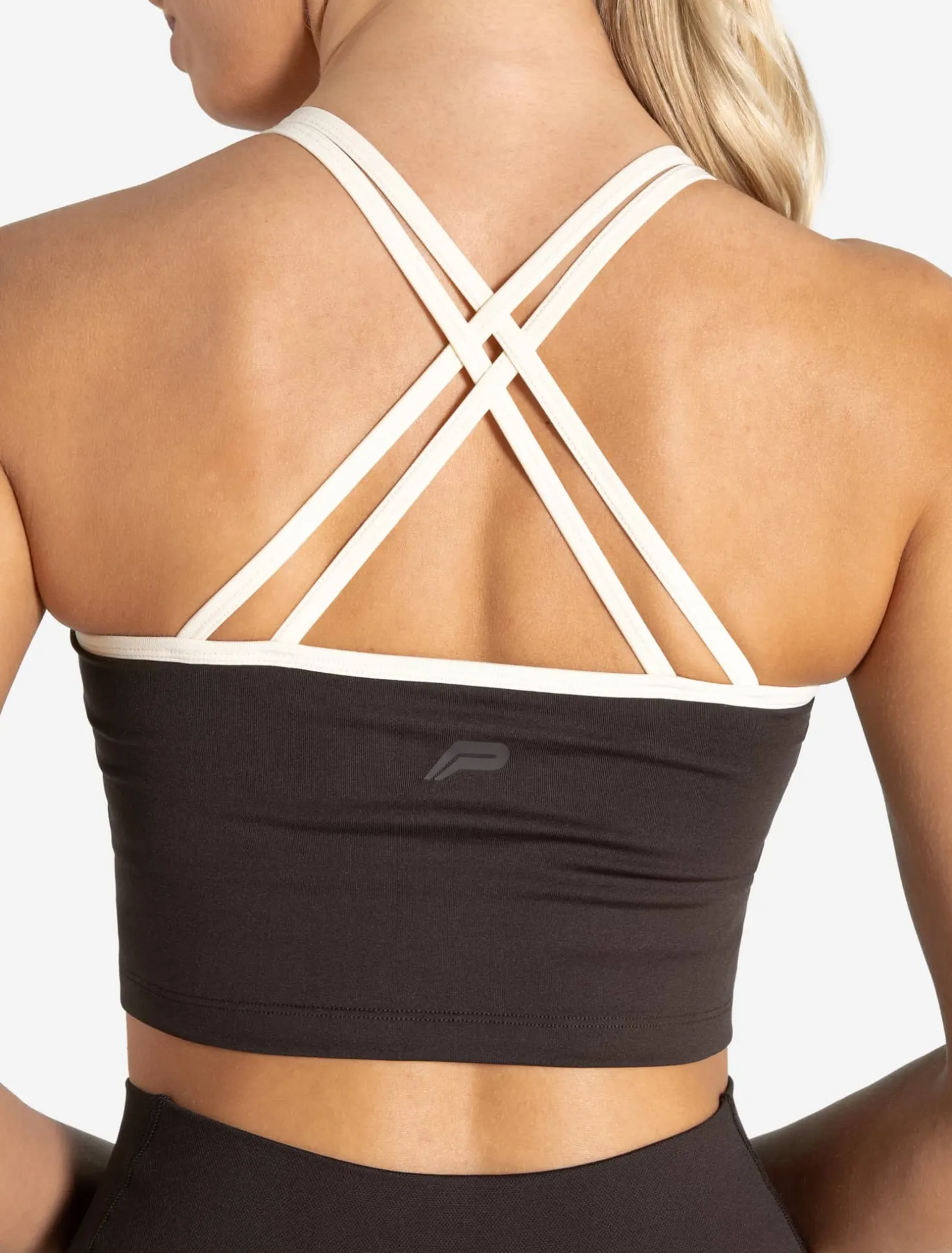 Sculpt Seamless Built-In Bra Tank Espresso/Marshmallow
