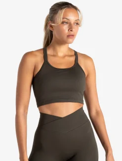 Sculpt Seamless Built-In Bra Tank Olive