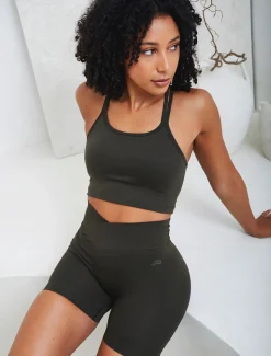Sculpt Seamless Built-In Bra Tank Olive