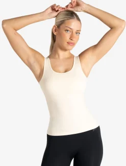 Sculpt Seamless Built-In Bra Vest Marshmallow