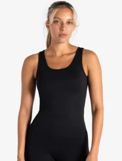 Sculpt Seamless Built-In Bra Vest Black