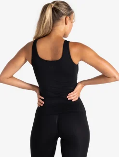 Sculpt Seamless Built-In Bra Vest Black