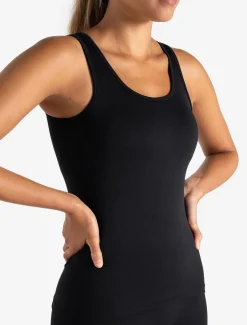 Sculpt Seamless Built-In Bra Vest Black