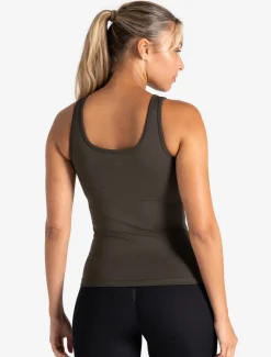 Sculpt Seamless Built-In Bra Vest Olive