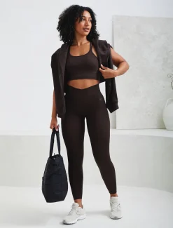 Sculpt Seamless Scrunch Leggings Espresso