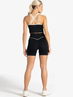 Sculpt Seamless Scrunch Shorts Black/Marshmallow