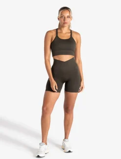 Sculpt Seamless Scrunch Shorts Olive
