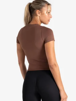 Sculpt Seamless T-Shirt Cocoa Brown