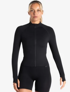 Sculpt Seamless Zip Jacket Black