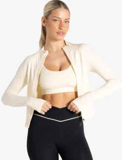 Sculpt Seamless Zip Jacket Marshmallow