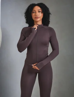 Sculpt Seamless Zip Jacket Mocha