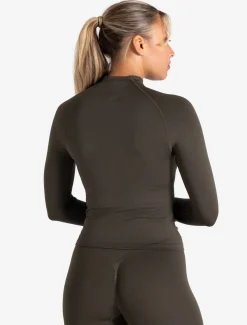 Sculpt Seamless Zip Jacket Olive
