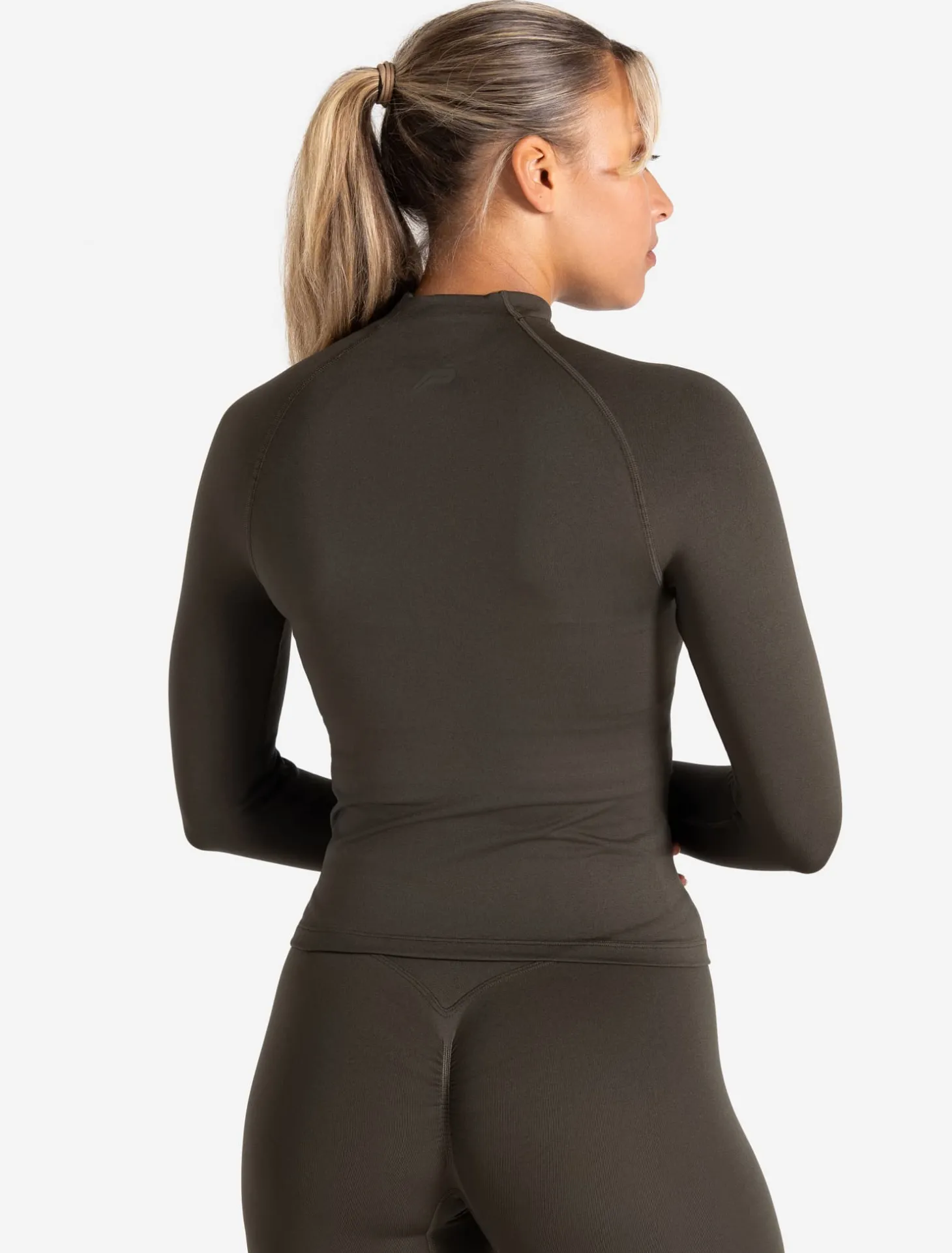 Sculpt Seamless Zip Jacket Olive