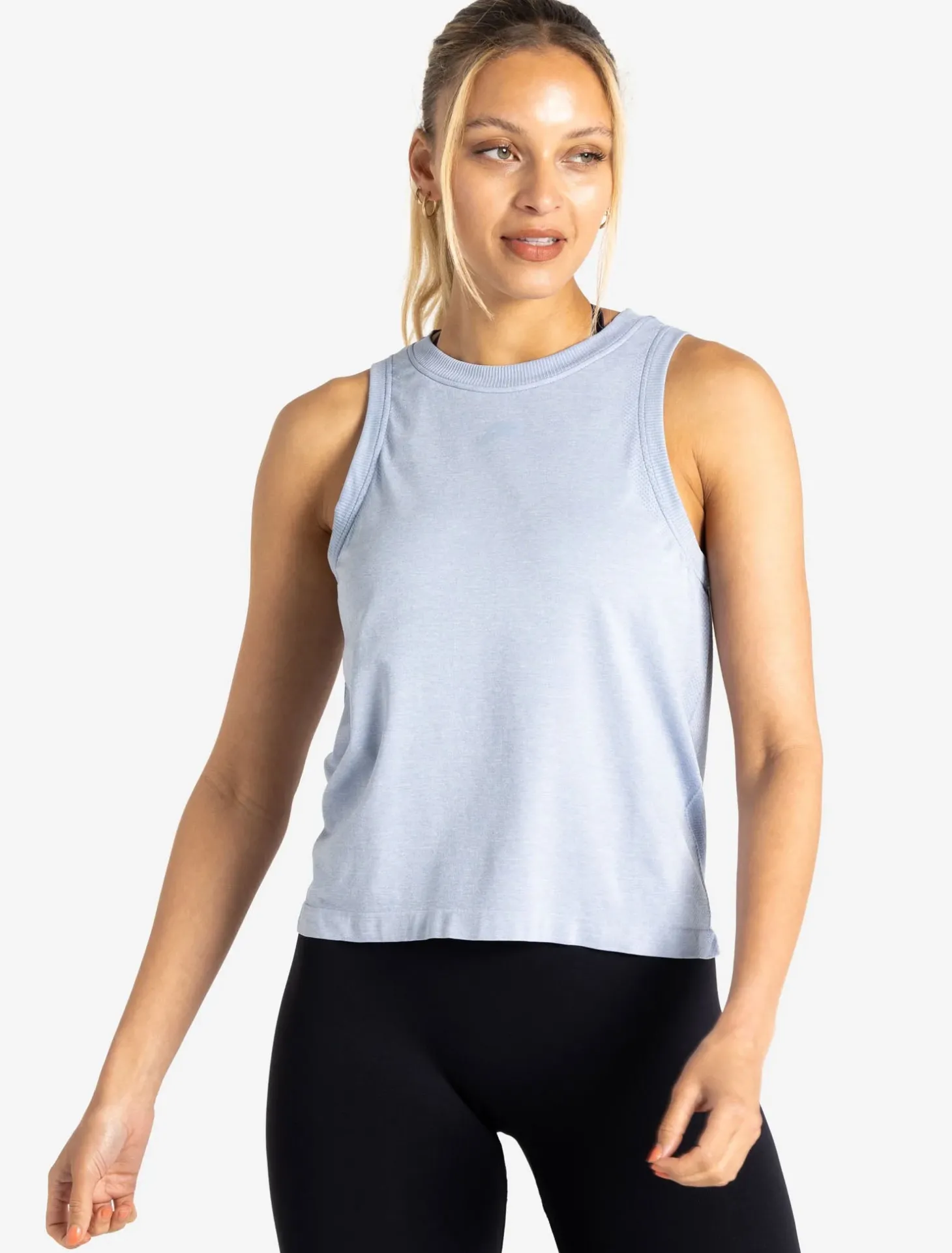 Seamless Tank Blue Marl