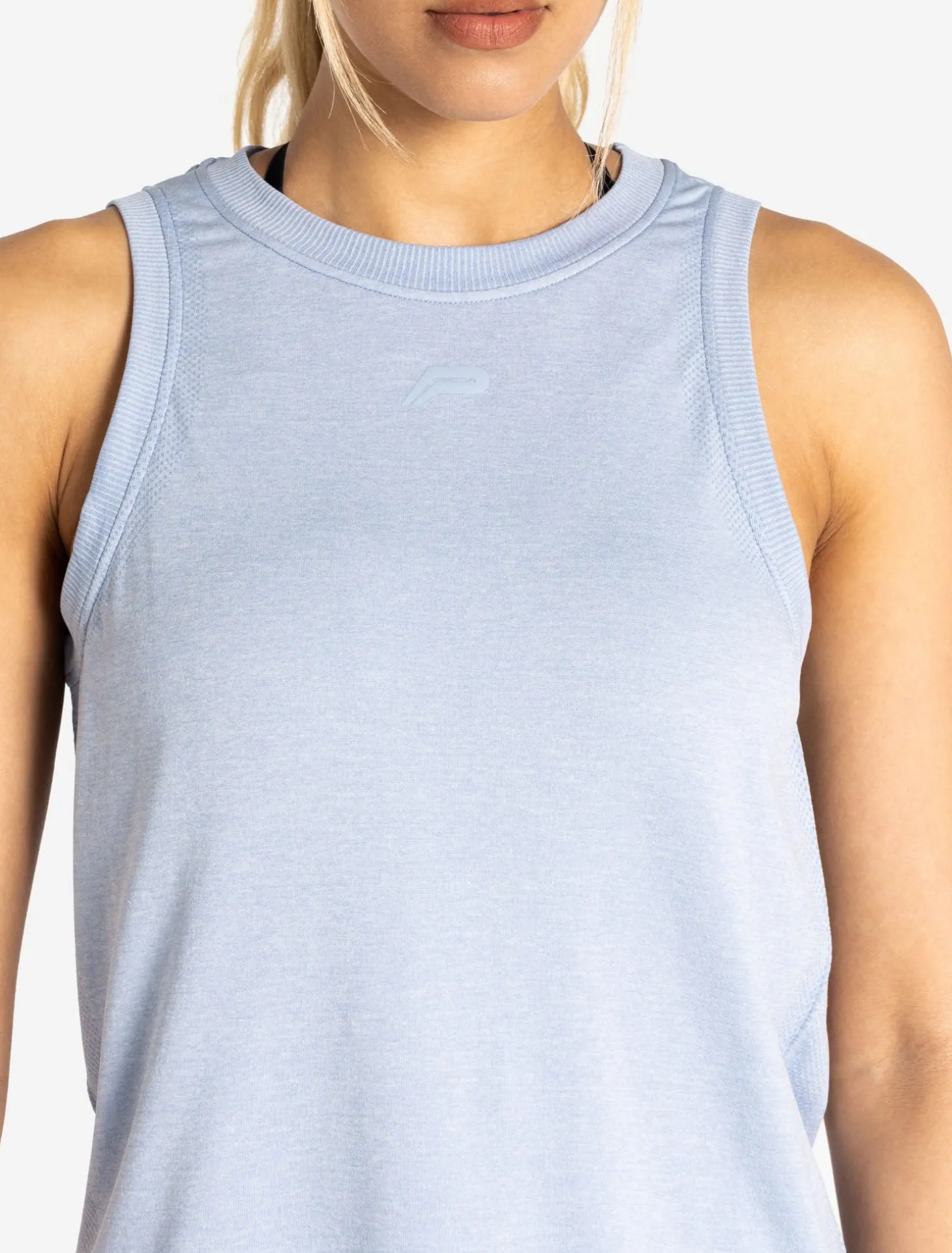 Seamless Tank Blue Marl