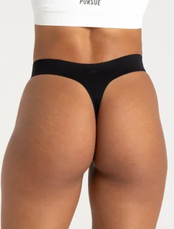 Seamless Thong Black
