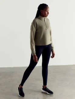 Supersoft 1/4 Zip Fleece Sage Green