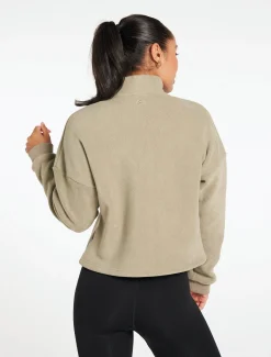 Supersoft 1/4 Zip Fleece Sage Green