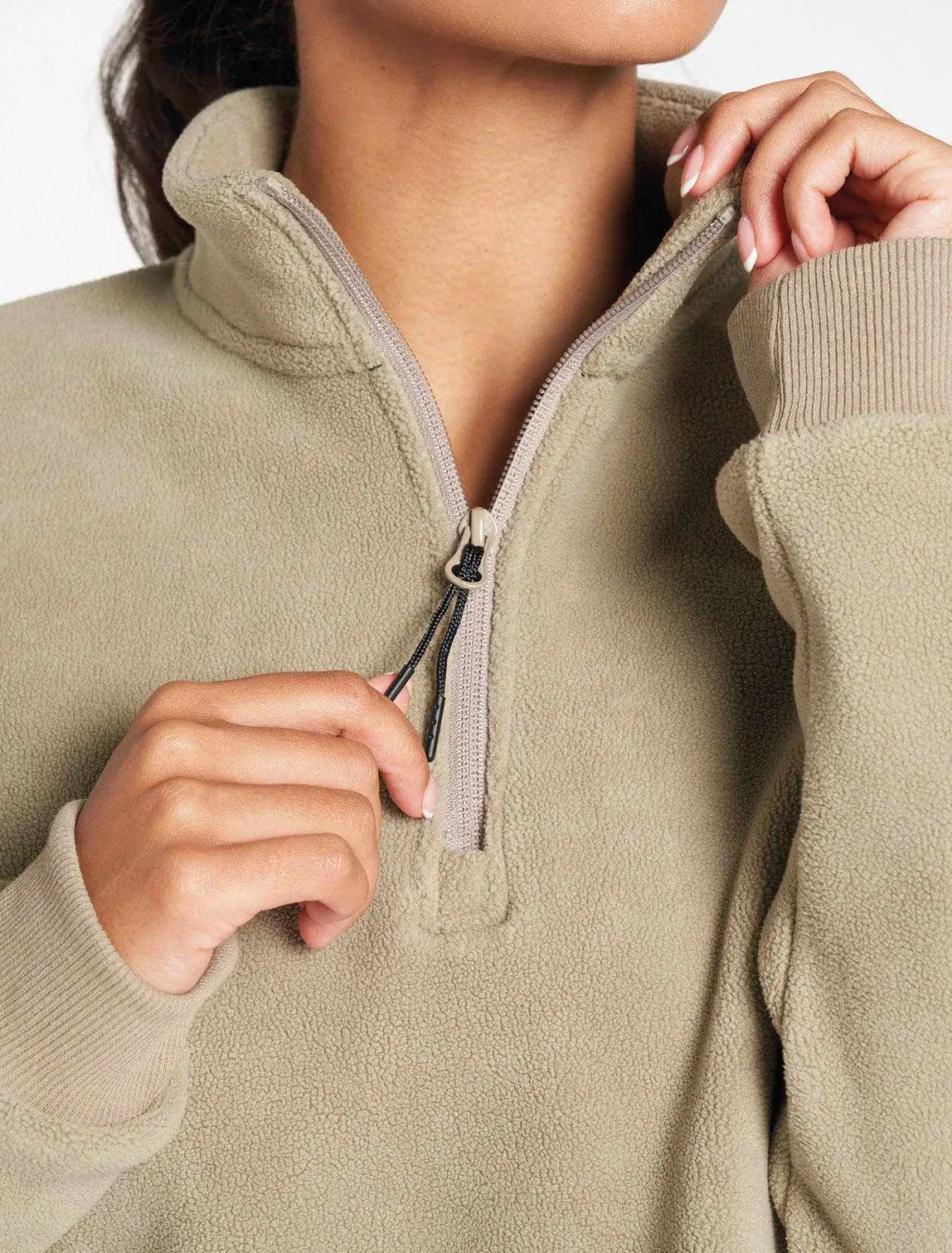 Supersoft 1/4 Zip Fleece Sage Green
